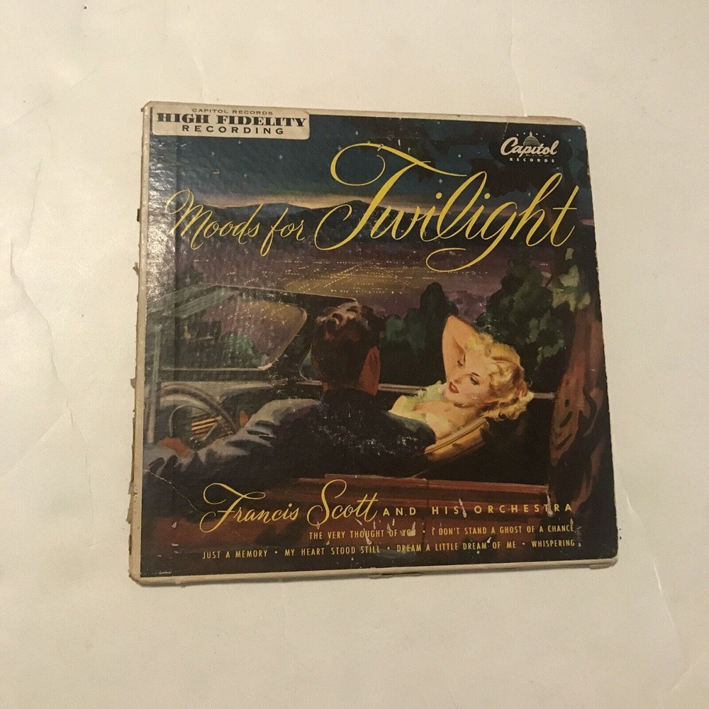 Moods For Twilight Records From Capitol Records Francis Scott 7 Inch 3802